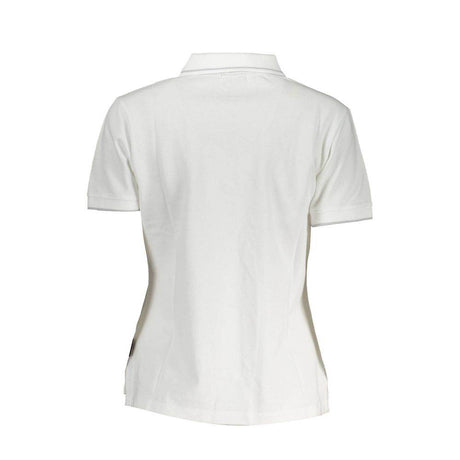 Napapijri White Cotton Women Polo Shirt - Hilstor