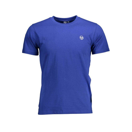 Sergio Tacchini Blue Cotton Men T-Shirt - Hilstor