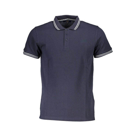 Cavalli Class Blue Cotton Men Polo Shirt - Hilstor