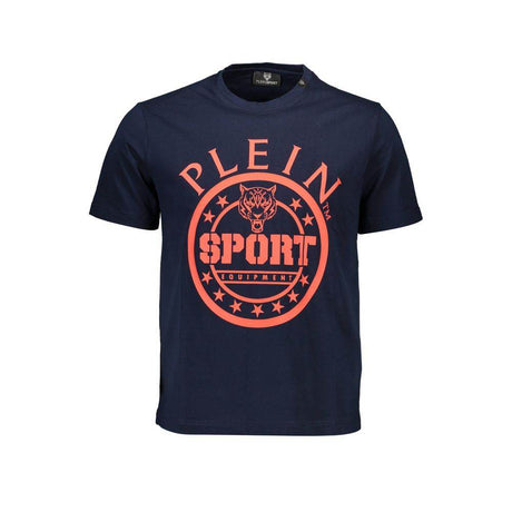 Plein Sport Blue Cotton Men T-Shirt - Hilstor