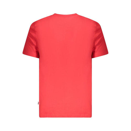 Fila Red Cotton Men T-Shirt - Hilstor