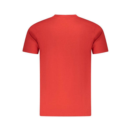 Cavalli Class Red Cotton Men T-Shirt - Hilstor