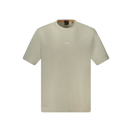 Hugo Boss Beige Cotton T-Shirt - Hilstor