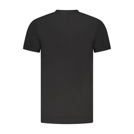 Cavalli Class Black Cotton Men T-Shirt - Hilstor