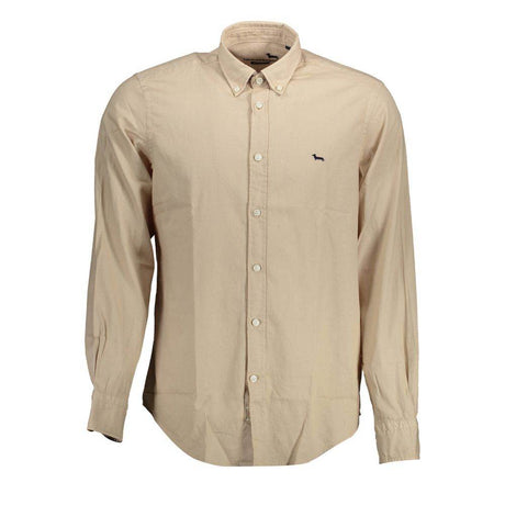 Harmont & Blaine Beige Cotton Men Shirt - Hilstor