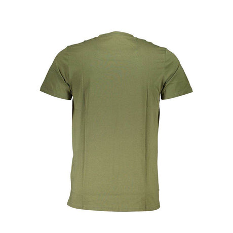 Cavalli Class Green Cotton Men T-Shirt - Hilstor