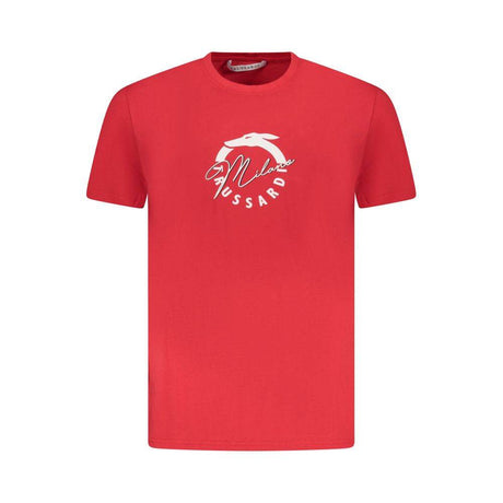 Trussardi Red Cotton Men T-Shirt - Hilstor
