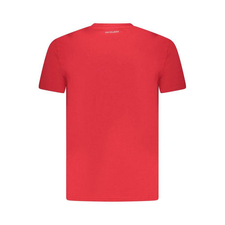 Trussardi Red Cotton Men T-Shirt - Hilstor