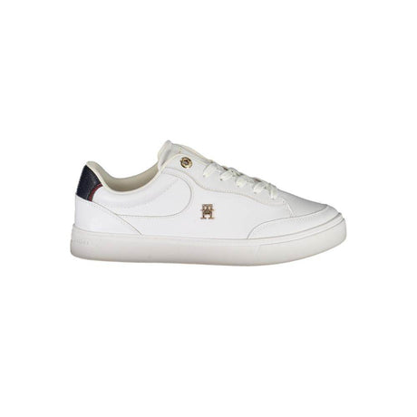 Tommy Hilfiger White Leather Women Sneaker - Hilstor