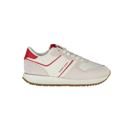 Tommy Hilfiger Red Leather Women Sneaker - Hilstor
