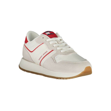 Tommy Hilfiger Red Leather Women Sneaker - Hilstor