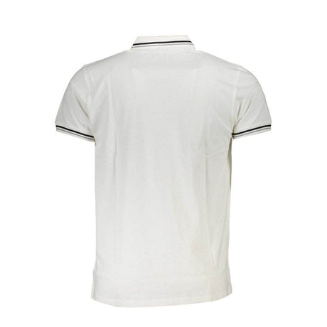 Cavalli Class White Cotton Men Polo Shirt - Hilstor