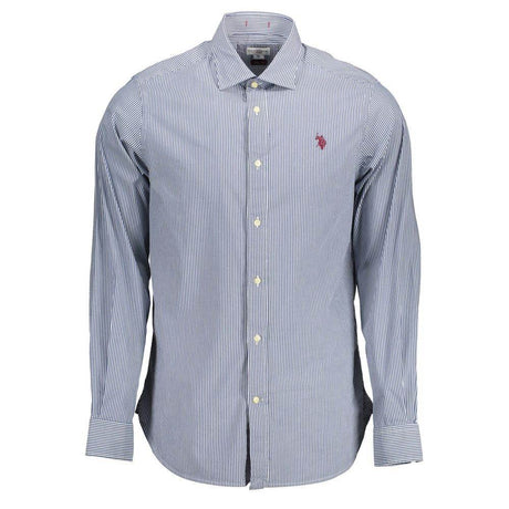 U.S. POLO ASSN. Blue Cotton Men Shirt - Hilstor