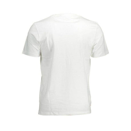 Timberland White Cotton Men T-Shirt - Hilstor