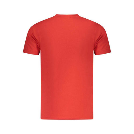 Cavalli Class Red Cotton Men T-Shirt - Hilstor