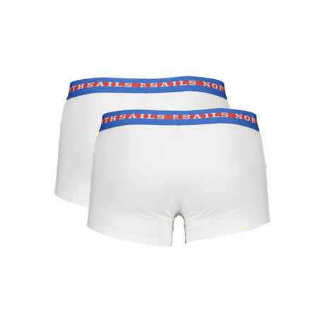 North Sails White Cotton Men Boxer - Hilstor