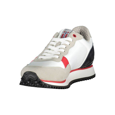 Napapijri White Polyester Men Sneaker - Hilstor