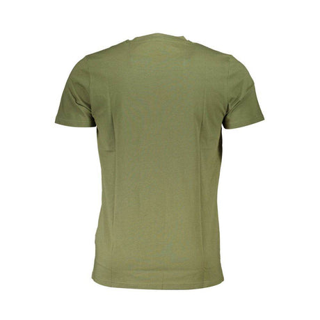 Cavalli Class Green Cotton Men T-Shirt - Hilstor