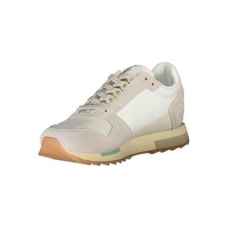 Napapijri White Leather Men Sneaker - Hilstor