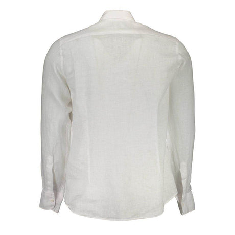 La Martina White Linen Men Shirt - Hilstor