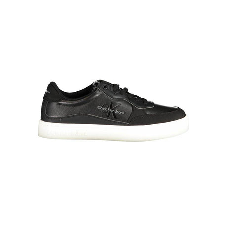 Calvin Klein Sleek Black Sports Sneakers with Contrast Details - Hilstor