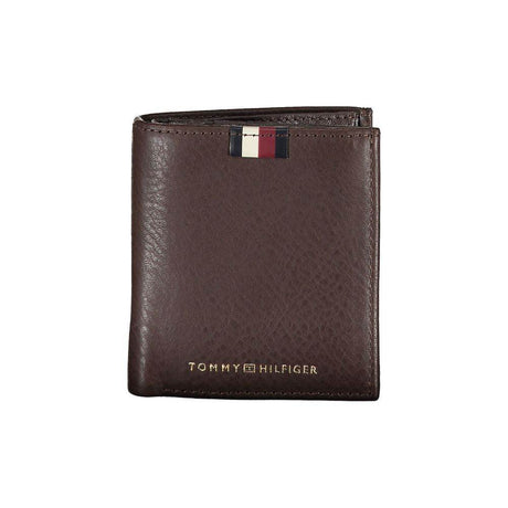 Tommy Hilfiger Brown Leather Wallet - Hilstor