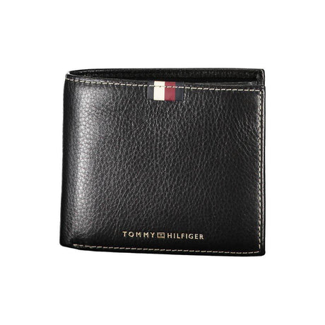 Tommy Hilfiger Black Leather Men Wallet - Hilstor