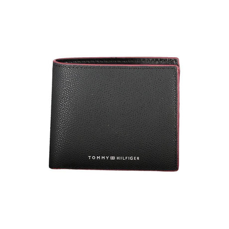 Tommy Hilfiger Elegant Black Leather Wallet - Hilstor