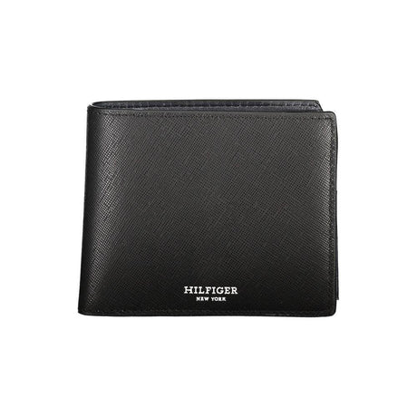 Tommy Hilfiger Black Leather Wallet - Hilstor