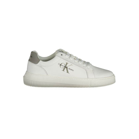 Calvin Klein White Leather Men Sneaker - Hilstor