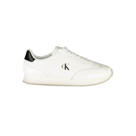Calvin Klein White Leather Men Sneaker - Hilstor