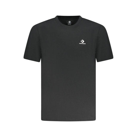 Converse Black Cotton Men T-Shirt - Hilstor