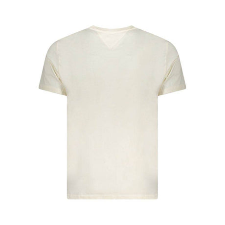 Tommy Hilfiger Beige Cotton Men T-Shirt - Hilstor