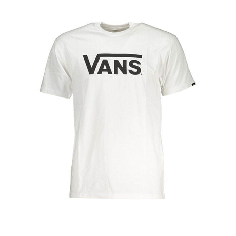 Vans White Cotton Men T-Shirt - Hilstor