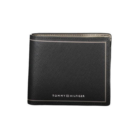Tommy Hilfiger Black Leather Wallet - Hilstor