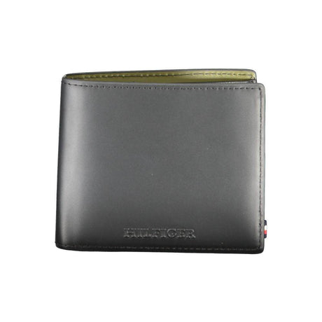 Tommy Hilfiger Black Leather Wallet - Hilstor