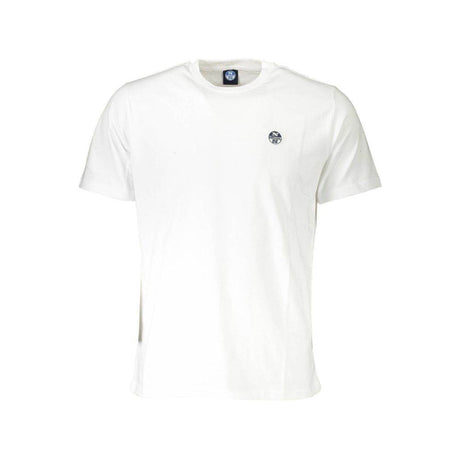 North Sails White Cotton Men T-Shirt - Hilstor
