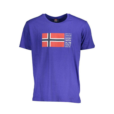 Norway 1963 Blue Cotton Men T-Shirt - Hilstor