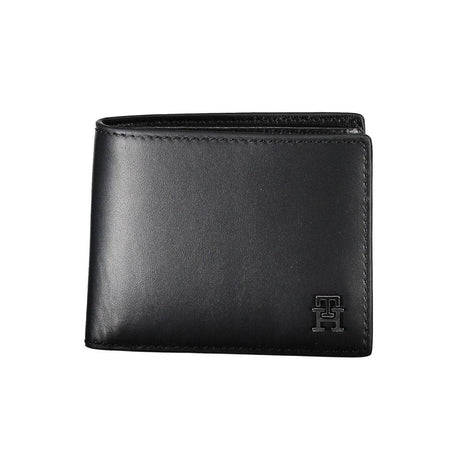 Tommy Hilfiger Black Leather Men Wallet - Hilstor