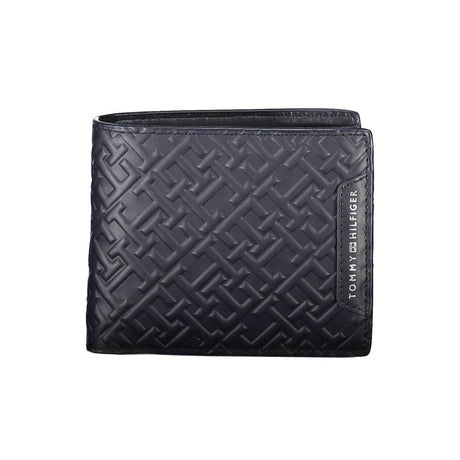 Tommy Hilfiger Blue Leather Men Wallet - Hilstor