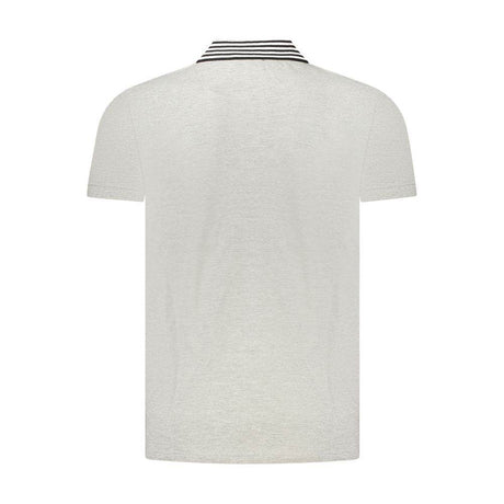 Cavalli Class Gray Cotton Polo Shirt - Hilstor
