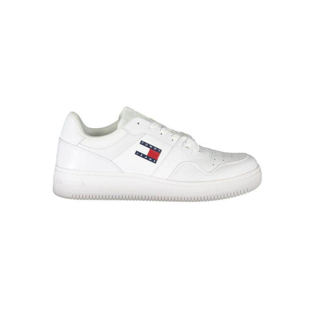 Tommy Hilfiger White Leather Men Sneaker - Hilstor