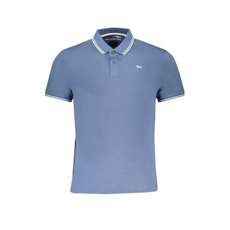 Harmont & Blaine Blue Cotton Polo Shirt - Hilstor