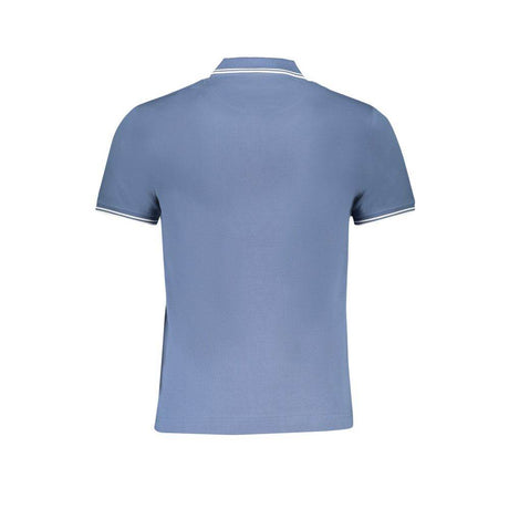 Harmont & Blaine Blue Cotton Polo Shirt - Hilstor