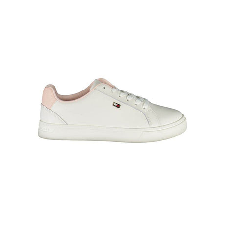 Tommy Hilfiger White Polyester Sneaker - Hilstor