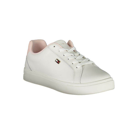 Tommy Hilfiger White Polyester Sneaker - Hilstor