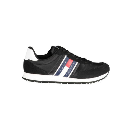 Tommy Hilfiger Black Polyester Sneaker - Hilstor