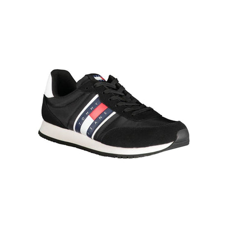 Tommy Hilfiger Black Polyester Sneaker - Hilstor