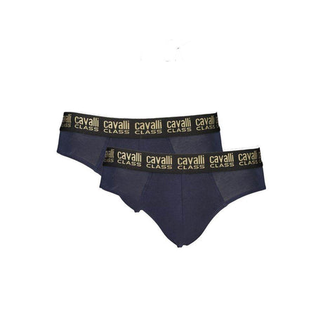 Cavalli Class Blue Cotton Mens Underwear - Hilstor