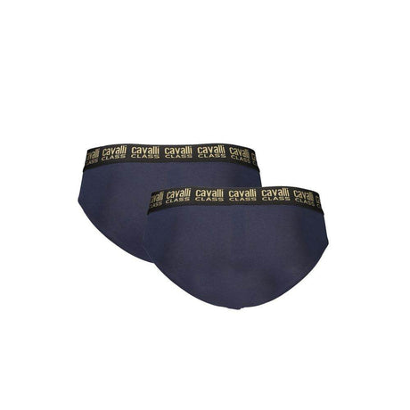 Cavalli Class Blue Cotton Mens Underwear - Hilstor